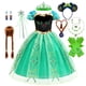 thumbnail image 2 of Vestidos de Anna para niños, vestido de princesa, disfraz de Cosplay para niña, ropa de verano para Halloween, cumpleaños, Carnaval, bata de fiesta Fivean unisex, 2 of 2