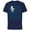 Navy, variant on The Simpsons Bart Simpson Ruled Notebook Paper School Escape - Short Sleeve Cotton T-Shirt for Adults - Customized-Black