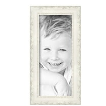 ArtToFrames 6" x 14" Classic White Picture Frame, 6x14 inch White Wood Poster Frame (WOM-5004), Pack