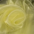 thumbnail image 1 of XmhyTop-A Tela de tul de 100 x 145 cm, 1 pieza, para decoración y manualidades, organza transparente, ideal para eventos temáticos, decoración y proyectos de bricolaje, color amarillo claro., 1 of 5
