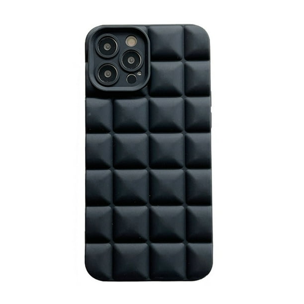 Funda protectora anticaída para teléfono celular Desiderio, color sólido simple, suave como el hielo, negro