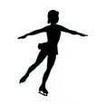 thumbnail image 2 of Ice Skating Silhouette Wall Decal by Wallmonkeys Peel and Stick Graphic (18 in H x 15 in W) WM335455, 2 of 4