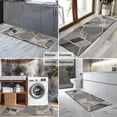 thumbnail image 2 of Gray Gold Hexagon Marble Pattern Kitchen Rug Mat,Kitchen Runner Rugs Non Skid Washable,Decorative Kitchen Floor Mats for Kitchen,Sink,Laundry,17"X47", 2 of 5