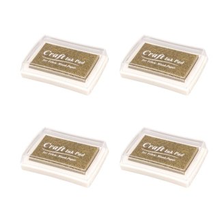 Supply360 AS-SHI0940188 Shiny Large Stamp Pad Felt Plastic Cover S4 5 X 7 Black Ink~p116090000