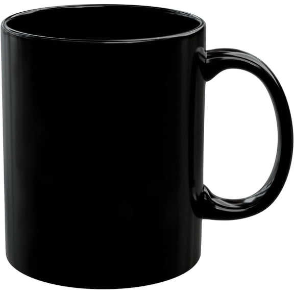 Best Coffee Mug,11 oz Ceramic Coffee Cup with Comfortable Handle for Office and Home -Black