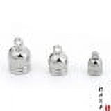 Miangastore Silver Tassel Caps For Fashion Enthusiasts Diy Projects 50Pcs 0.55X0.39X0.39In