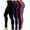 W-4 Pack Black/Navy/Burgundy/Dark Grey, variant on 4 Pack Women's High Waisted Leggings Soft Wide Waistband Pants S-3XL Plus Size Available