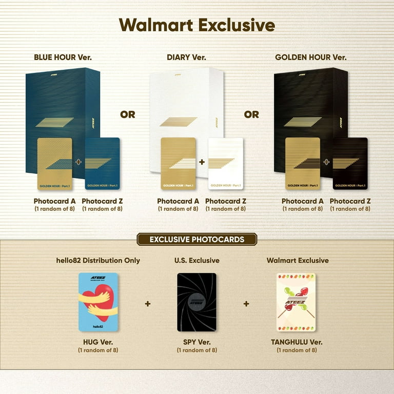 ateez アチズ サン walmart Ateez - Golden Hour: Part.3 (In Your Fantasy Edition