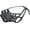 Black, variant on Real Leather Cage Basket Secure Dog Muzzle - Great Dane, Saint Bernard, Mastiff (Circumference 18.5", Snout Length 4.7")