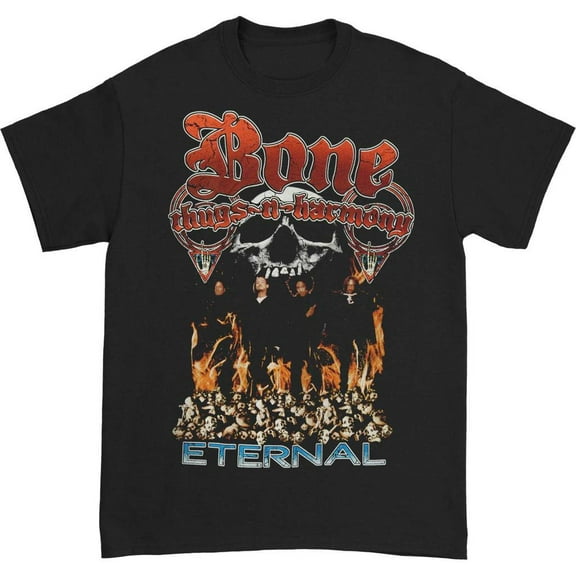 Bone Thugs-N-Harmony Men's Eternal T-Shirt Black 2X-Large | Licensed Control Industry Merchandise
