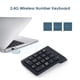 thumbnail image 1 of 18 teclas 2,4G teclado numérico portátil tableta teclado numérico inalámbrico Digital, 1 of 6