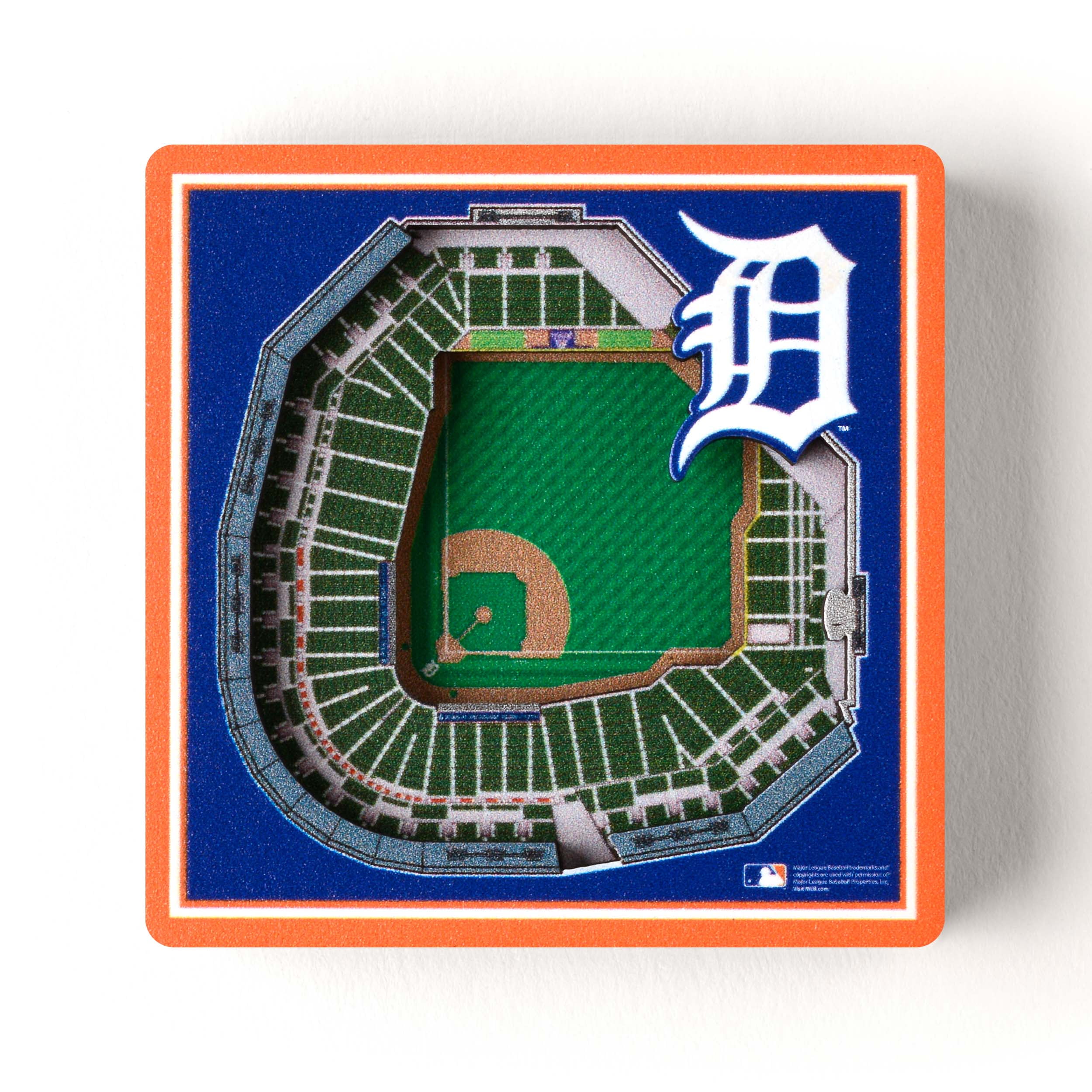 Detroit Tigers Stadium View Magnet