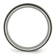 thumbnail image 4 of Titanium Grooved 6mm Black IP-plated Polished Band, 4 of 9