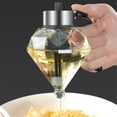 thumbnail image 2 of Dispensador de miel con soporte - Jarrón de vidrio transparente sin goteo Dipper & Flip Top Lid ←, 2 of 5