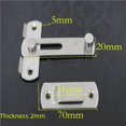 thumbnail image 2 of Hebilla de cerradura grande de acero inoxidable de acero izquierdo, pestillo de puerta, hardware de pestillo de puerta antirrobo, 2 of 4