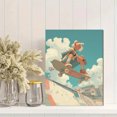 thumbnail image 2 of Qisvanset 12x16 Inch The Great Wave Off Kanagawa Inspired Canvas Print Wall Art, 2 of 5