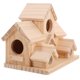 thumbnail image 1 of Durable Wooden Hummingbird House with Hanging Hook – Rustic Handmade Birdhouse for Small Birds, Bluebirds, and Finches – Outdoor Garden & Patio, 1 of 4