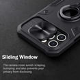 thumbnail image 3 of Funda para iPhone 12/12 Pro con tapa para cámara y soporte, protección deslizante para lente + soporte giratorio de 360 grados, resistente a impactos y golpes, parachoques protector, 6, 3 of 5