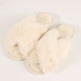 thumbnail image 1 of Chaussons en Polaire Douce à Bande Croisée pour Femmes Intérieur Ou Extérieur, 1 of 1