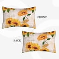 thumbnail image 4 of Bixox Sunflower Printed Pillow Protector,Super Soft Ideal for Home,Guests,Rentals - 16"x24", 4 of 8
