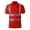 j5-Red, variant on LIIPEE High Visibility Reflective Polo Shirt For Men Short Sleeve Tennis Collar Shirts Male Comfortable Breathable Polos Workwear,L