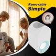 thumbnail image 4 of Aparapo de pasta de dientes automática Soporte de cepillo de dientes de pared de pared desmontable Dispensador lavable desmontable Punch Accesorios gratuitos Beige Blanco Cielo azul AweSitey HA028361-04B, 4 of 7