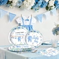 thumbnail image 3 of Blue Themed Baby Shower Party Plates & Napkins Set - Sweet Arrival Decorations, 3 of 8