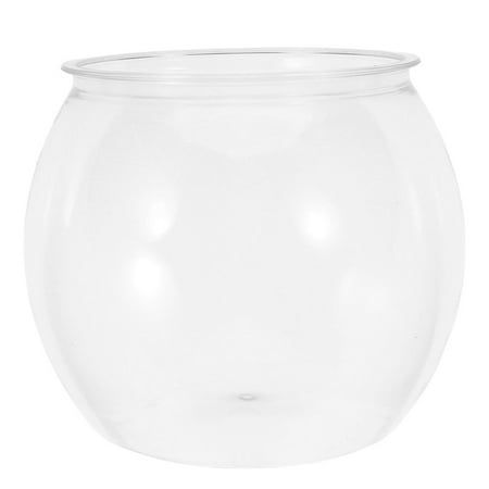 LOLIPPYY Durable Round Fish Tank Aquarium With Shatterproof Material For Tabletop Decor 1Pcs