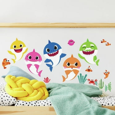 Baby Shark Peel and Stick Wall Decals