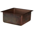 thumbnail image 2 of Premier Copper Products  BS16DB3 16" Square Hammered Bar/Prep Sink, 2 of 3