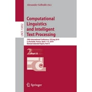 Lecture Notes in Computer Science: Computational Linguistics and Intelligent Text Processing: 20th International Conference, Cicling 2019, La Rochelle, France, April 7-13, 2019, Revised Selected Paper