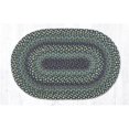 thumbnail image 1 of 20 x 30 in. Blueberries & Cream Braided Oval Rug, 1 of 1