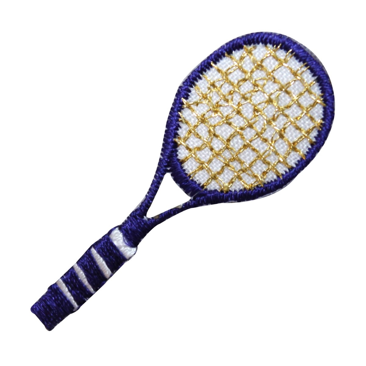 ID 1560 Tennis Racket Patch Purple Racquet Sports Embroidered Iron On