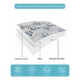 thumbnail image 5 of Quilts Twin-XL Size Bedding Set, Blue Coastal Nautical Lightweight Quilted Comforter, Summer Ocean Sea Vintage Wooden Grain Soft Bedspread Coverlet with Pillow Covers for All Season, 68" x 98", 5 of 7