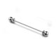 thumbnail image 4 of 2 Piezas Hombres Chapado en Oro Tono Acero Collar alfiler Corbata Camisa Collar Stud Barbell Barra Clip Broche Broche 6.5 cm ShuxiuWang 1327537036760, 4 of 4