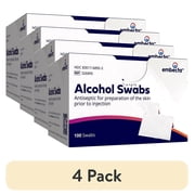 (4 pack) Embecta Alcohol Swabs, 100 Count