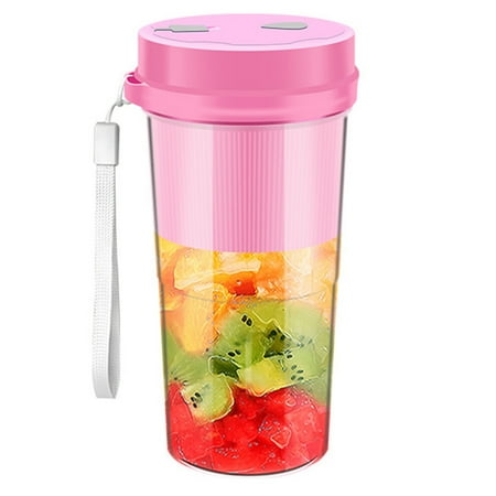 

Vegetables Fruit Juice Mixer Easy to Clean Juice Extractor for Travel Sports Kitchen Rose Red