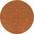 thumbnail image 1 of Ahgly Company Machine Washable Indoor Round Transitional Neon Orange Area Rugs, 6' Round, 1 of 7