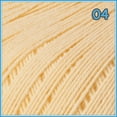 thumbnail image 2 of RUSTICA [150grs] by Omega - Fine 100% Non - Mercerized Cotton Thread for Crochet and Knitting - Color 04 - Baby Yellow, 2 of 4