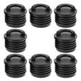 thumbnail image 1 of Minkissy 8Pcs Black Universal Kayak Scupper Plugs Rubber Leakproof Drain Hole Covers, 1 of 7