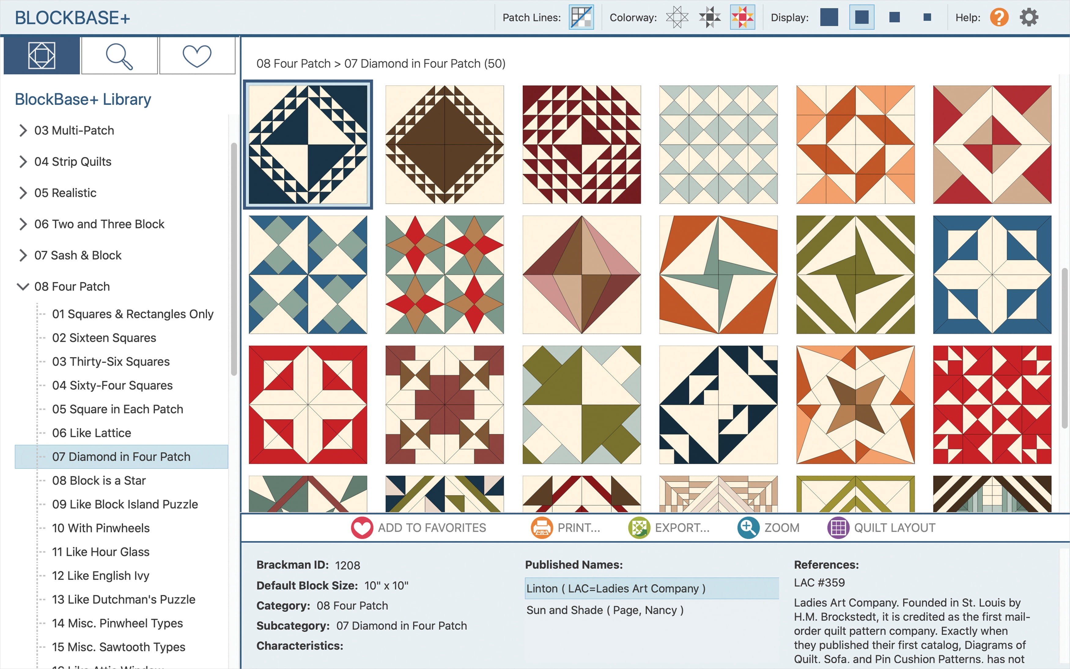 Electric Quilt Blockbase+ Software-For Mac And Windows
