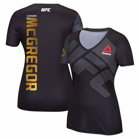 Conor McGregor UFC Reebok Black  Fight Kit Walkout  Jersey For