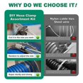thumbnail image 4 of 10FT Stainless Steel Hose Clamp Assortment Kit,Worm Gear Band Hose Clamp Screw Pipe Clamp for Duct,T, 4 of 5