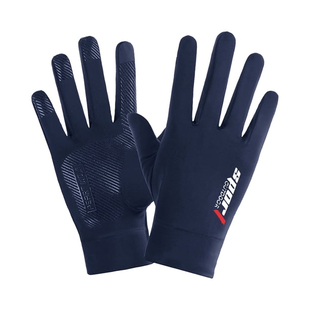 Primavera en Verano Unisex Guantes de Ciclismo de Protección Solar Sólida, Guantes Deportivos Al Aire Libre Poliéster Transpirable para el Uso Diario