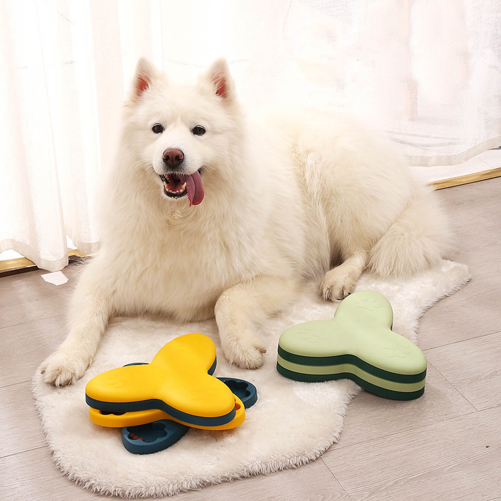 WINDLAND Dog Activity Feeder Dog Interactive Toy, Treat Dispenser Indoor Dog 2 Colors