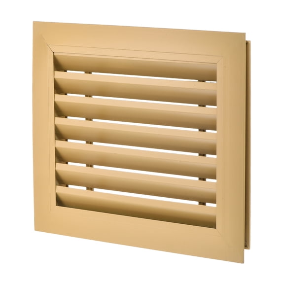 Uxcell 12" x 10" Door Air Vent Cover Anodized Aluminum Alloy Grille Ventilation Guard Louver Cover for Cabinet Wardrobe Door, Yellow