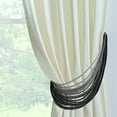 thumbnail image 2 of Brielle Home  Braided Rope Window Curtain Tieback Brown, 2 of 4