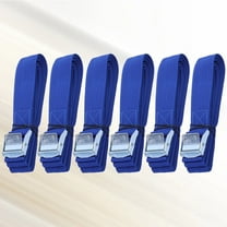 Raindrops 6Pcs Durable Blue Polyester Lashing Straps for Car Roof and Cargo Security