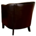thumbnail image 3 of Noble House James Black Bonded Leather Club Chair, 3 of 9