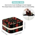 thumbnail image 5 of Pakistan Travel Portable Square Decorative Box with Necklace Holder and Jewelry Organizer - Ideal for Rings, Earrings, Necklaces, Bracelets - Suitable for Girls and Women, 5 of 6